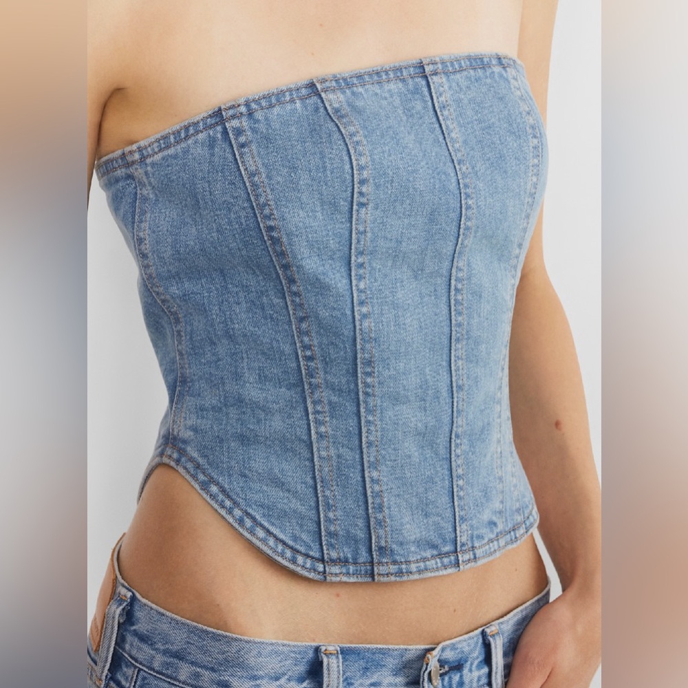 DENIM FORUM Bustier Top - Picture 3 of 3